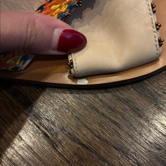 Vince Camuto leather slip on sandals - Picture 5 of 6